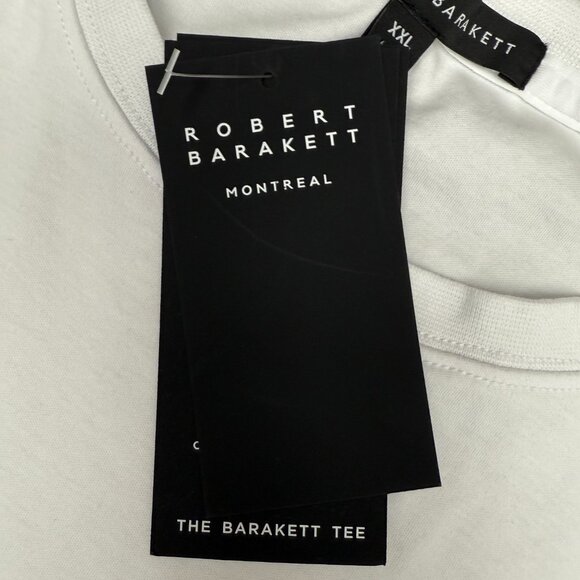 NWT‎ Men's ROBERT BARAKETT Georgia Crew-Neck T-Shirt White | Size XXL - Picture 9 of 14